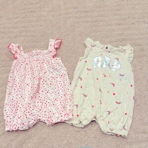 GAP Baby Rompers - Pink and Cream